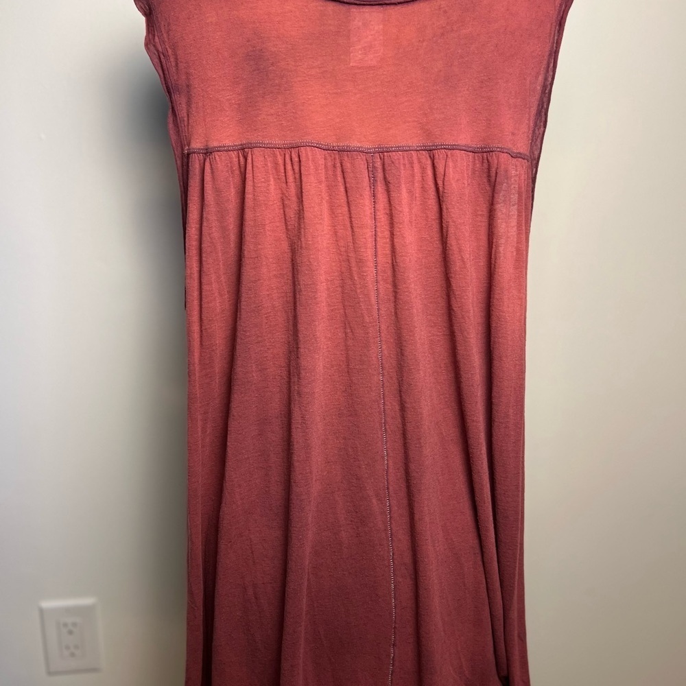 We the Free women’s sleeveless plum color tunic with snaps small - Picture 5 of 7